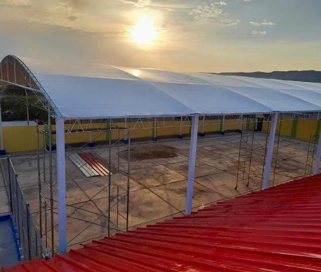 Lona pvc para cancha deportiva